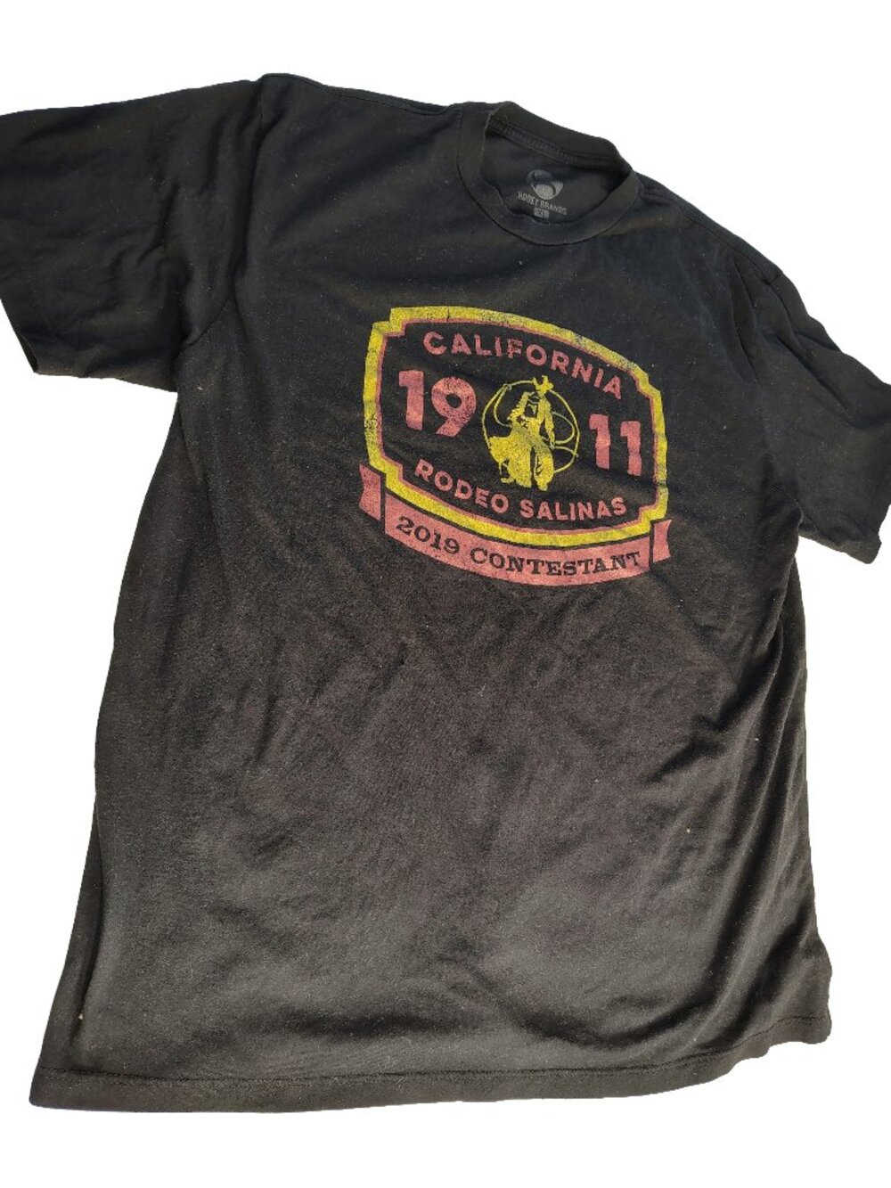Men's XL Black California Rodeo Salinas 2019 Contestant Logo Hooey Brands Shirt